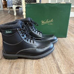 Woolrich Fully Wooly Boots Mens 9 Black Sherpa Lined Boots Lace Up Snow Winter Woolrich Fully Wooly Boots Mens 9 Black Sherpa Lined Boots  main image 4
